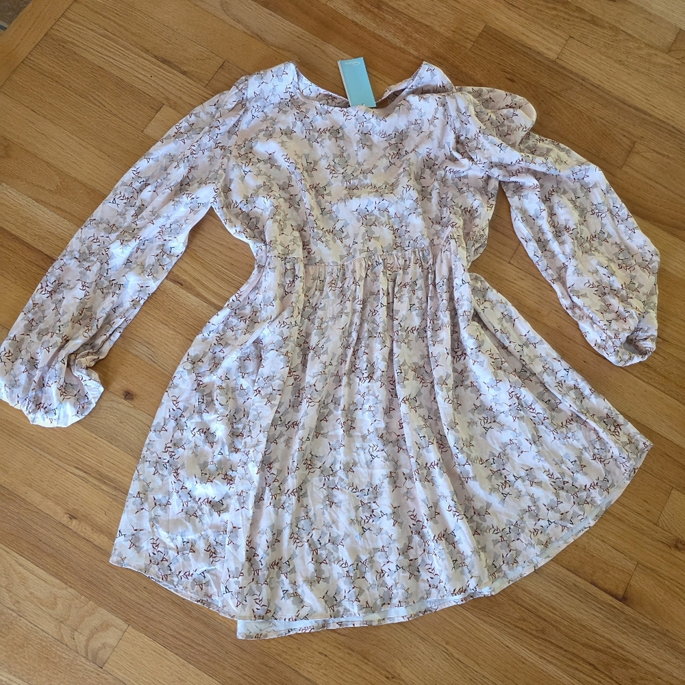 Shore Longsleeve Babydoll Dress
